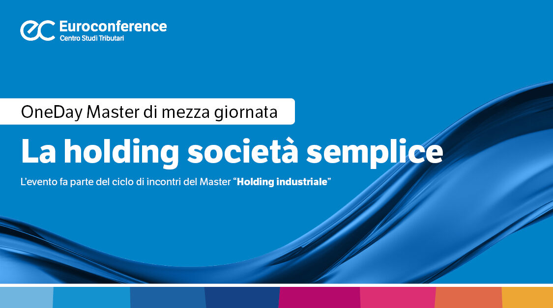 Immagine La holding società semplice | Euroconference